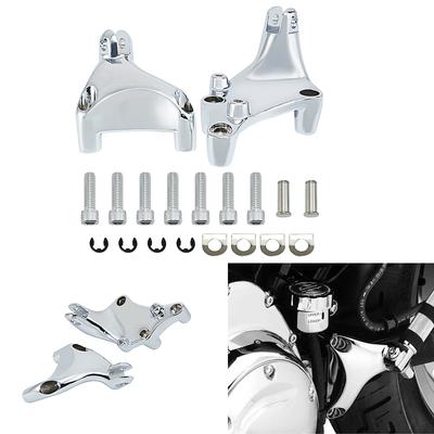 יתדות משענות רגליים אחוריות לאופנוע CNC יתדות דוושה נוסע יתדות כרום להארלי ספורטסטר XL883 XL1200