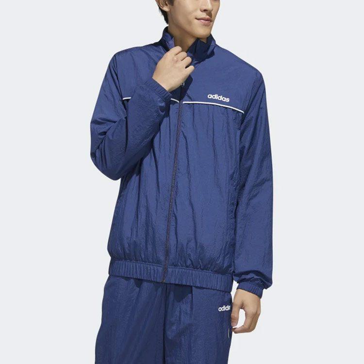 adidas Jackets Men's Tech Blue Stand Collar Moderate Other FM6075
