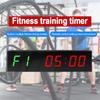 Large Screen Gym Timer 1.5Inch Digits Count Down/Up Timer Box Cycle Interval Clock Stopwatch for Gym Fitness Training