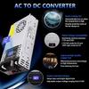 Adjustable 0-24V DC Power Supply 600W with LED Display, 110V To 24V AC/DC Converter for LED Lights, Car Stereo, Automotive Use