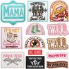 Double Gun Girl Western Cowboy Embroidery Cloth Sticker Bag Decorative Horse Boots Computer Embroidery Chapter Square Embroidery Label