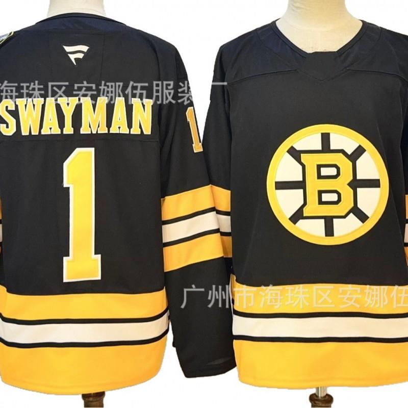 Boston Bruins Ice Hockey Embroidered Jersey 88 73 1 Team Sports Uniform