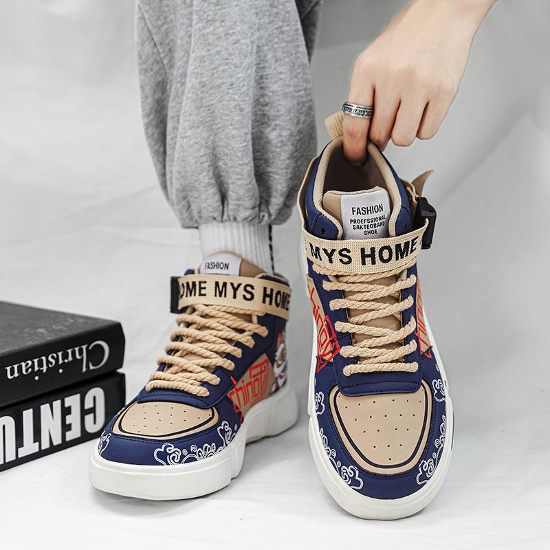 Fashion New Fall Women Men Sports Casual Shoes Fashion Female High Top Tennis Sneakers Platform Flat Running Street Style Vulcanize Shoe