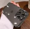 Glitter Transparent Drop-proof Case with Lens Film for iPhone 16/17 Pro Max