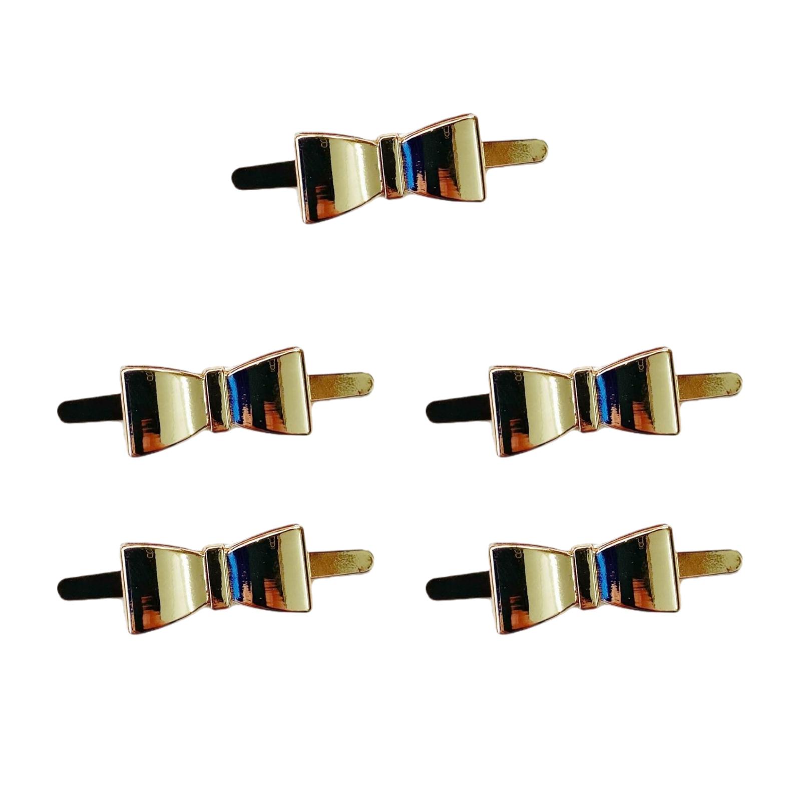 

5 шт. Легкие украшения для сумки Практичные металлические банты Аксессуары для сумки для сумочки Разных цветов для любителей DIY