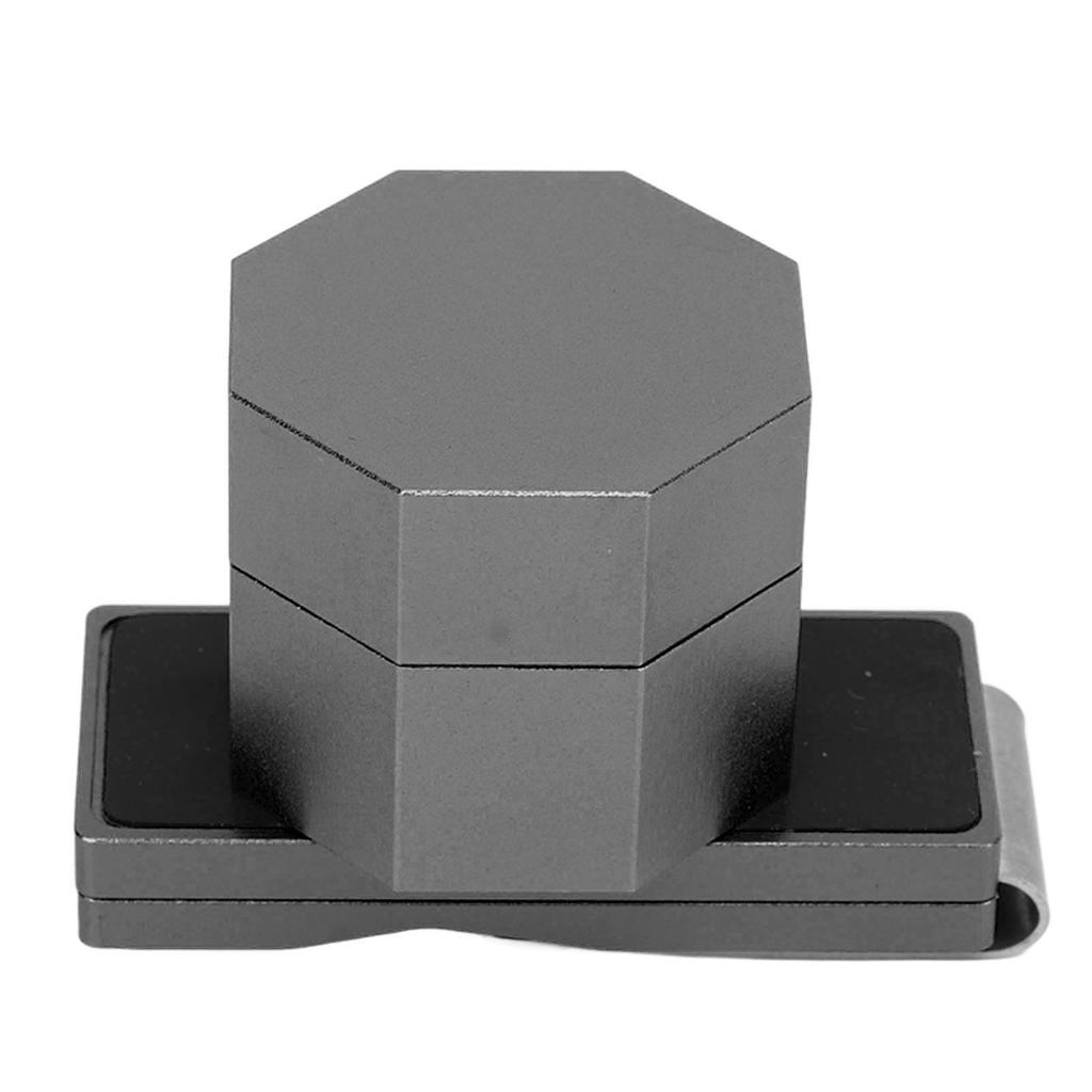 Billiards Octagonal Chalk Case Set Magnetic Billiard Cue Chalk Box Holder with Silent Fixed Clip