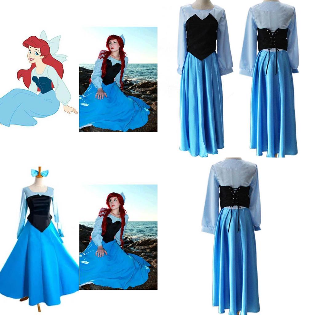 Atemberaubendes Arielle Meerjungfrau Kleid Cosplay Kostüme für Frauen Perfekt für Partys