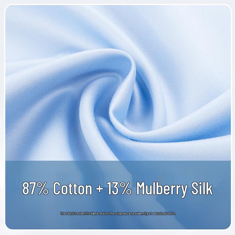 FIRS Men s 240-Count Silk Blend Non-Iron Short Sleeve Shirt 43