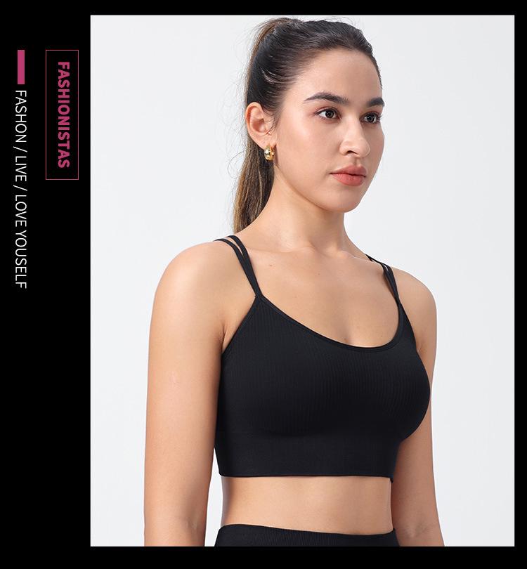 Plus Size Criss-Cross Back Sports Bra for Women - Shockproof, Casual, Fitness, Running, Yoga