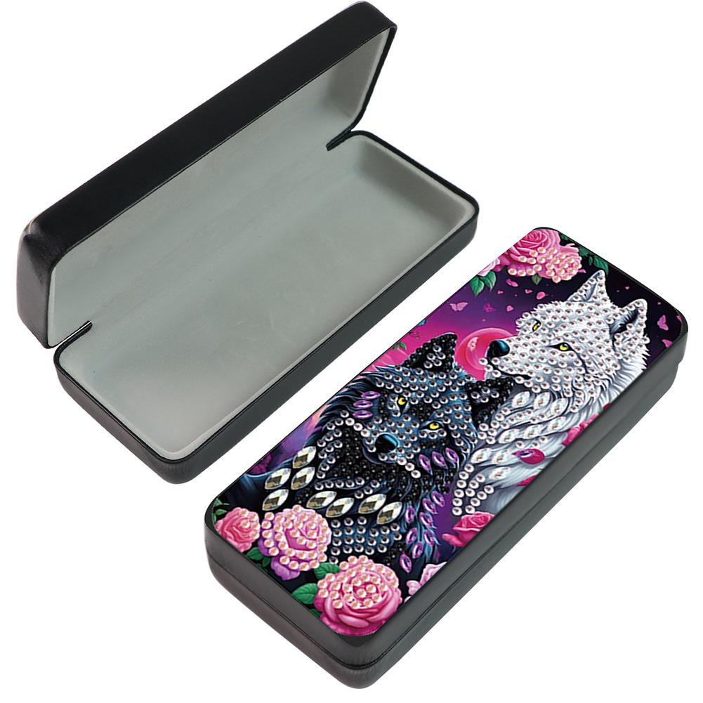 Cute Animals Leather 5D Diamond Painting Sunglass Case DIY Diamond Sunglasses Storage Box for Art Craft