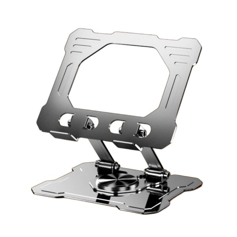 2025 Rotatable & Foldable Laptop Riser: Alloy Heat-Dissipation Stand with Flat, Rotating Monitor Feature.