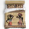 Ethnic Style African Women Black Women 3pcs Bedding Set For Double Bed Home Textile Duvet Cover Quilt Cover Pillowcase