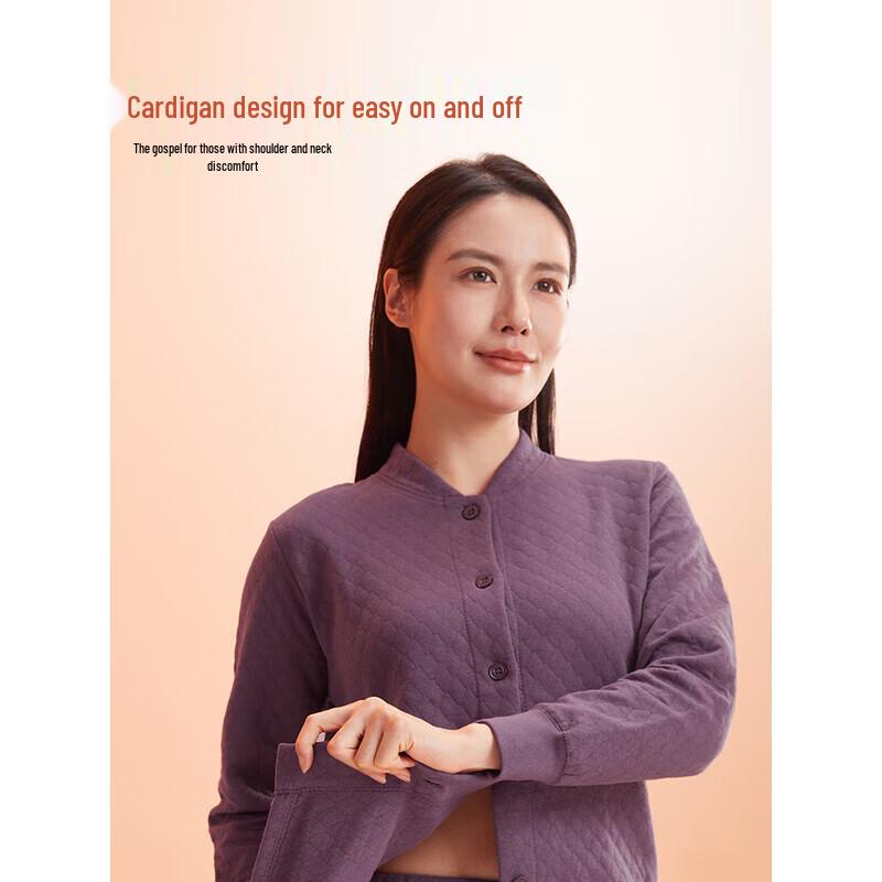 Hengyuanxiang Women's Thickened Antibacterial Air Cotton Thermal Underwear Set