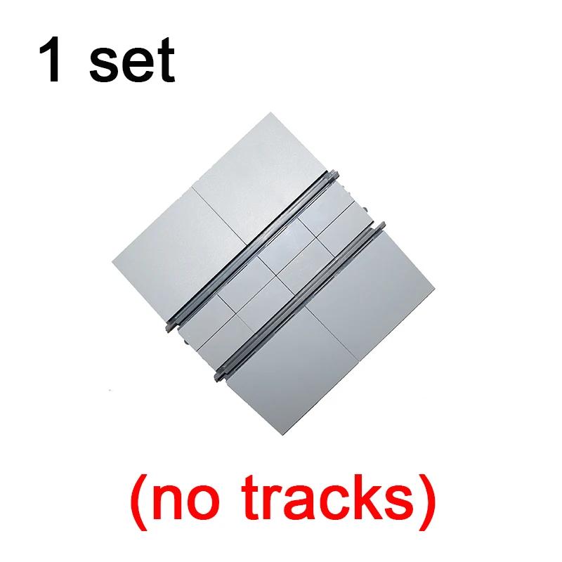 MOC City Train Tracks Flexible Straight Curved Soft Rail Switch DIY Building Block Models Railways Technical Train Parts Bricks