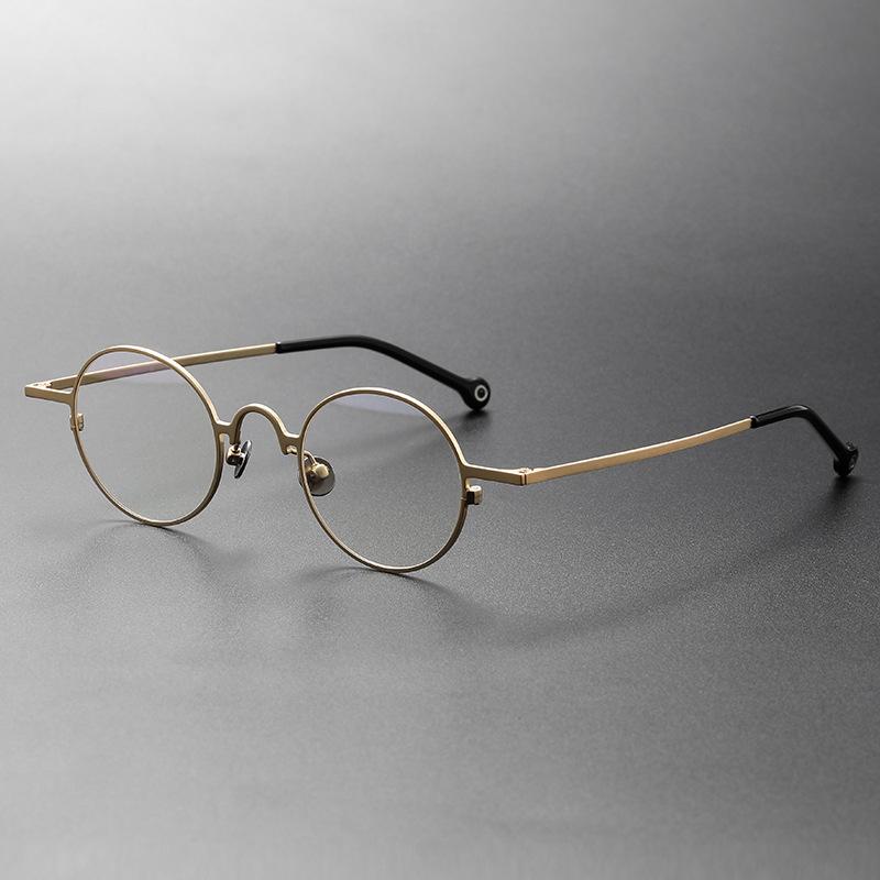 Oprawki okularów na krótkowzroczność Retro Personalizowane Literackie Owalne Małe Oprawki Płaskie Lekkie Oprawki do Okularów