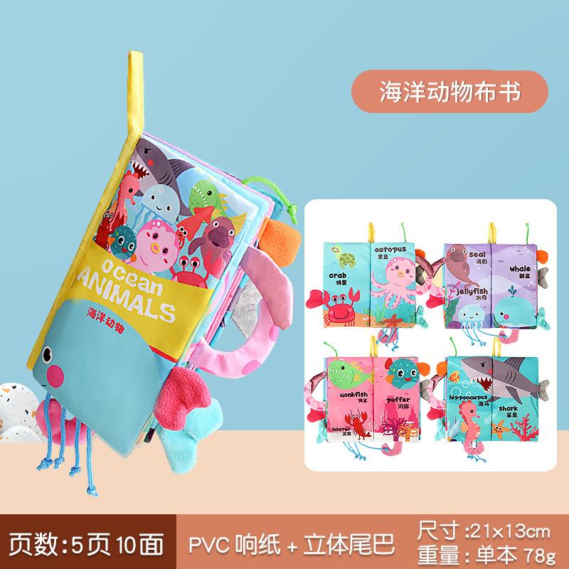 Montessori Babybücher 0–12 Monate, weiche Stoffbücher für Babys, Jungen, 1 Jahr alt, pädagogisches Ruhiges Buch, Lernspiele, Mädchen, Geschenke