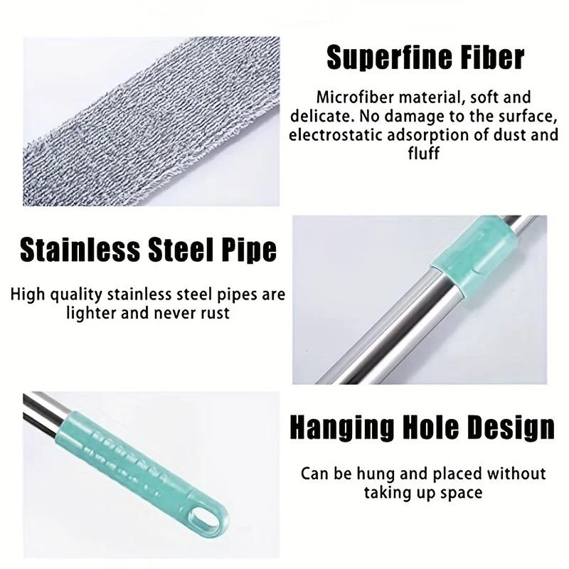 Bedside Dust Brush Stair Corner Household Artifacts Bed Bottom Gap Clean Fur Hair Dusty Magic Microfiber Duster