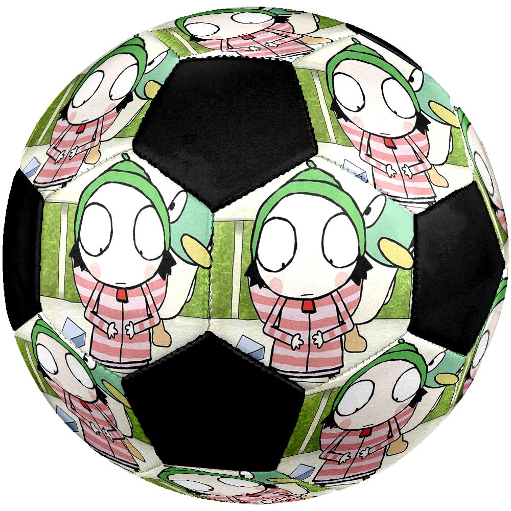 Sarah & Duck Theme Size 5 Soccer Ball, Suitable for Both Indoor and Outdoor Matches, a Gift Suitable for Everyone.