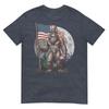 Bigfoot 4th Of July Shirts Unisex Sasquatch Usa American Flag Tshirt