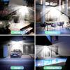 LED Solar Wall Lights with Outdoor Motion Sensor Solar Lamp Solar Flood Lights with 3 Modes Adjustable Lighting Head for Garden
