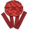 New Arrivals Custom Logo Elastic Long Ties Single Layer Bonnets and Satin Wraps