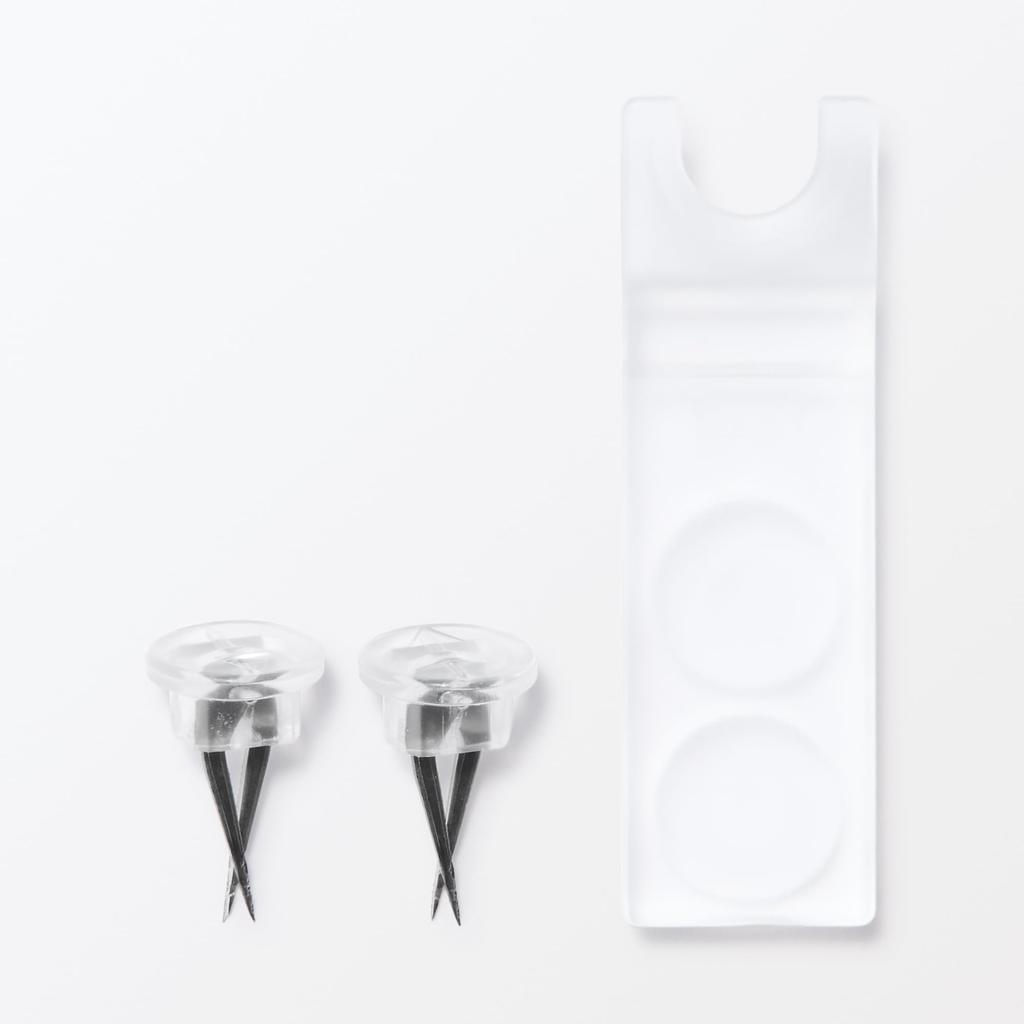 MUJI Wall-mounted Acrylic Display Shelf U-shaped NDG23A3A Width 22cm Depth 12cm Height 2.5/5cm