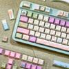 Small Garden Cherry Keycaps Cute Pbt Five-Sided Sublimation 138Keys7U/2.25U Space Bar L Shape Enter Key Alice Layout Keycaps
