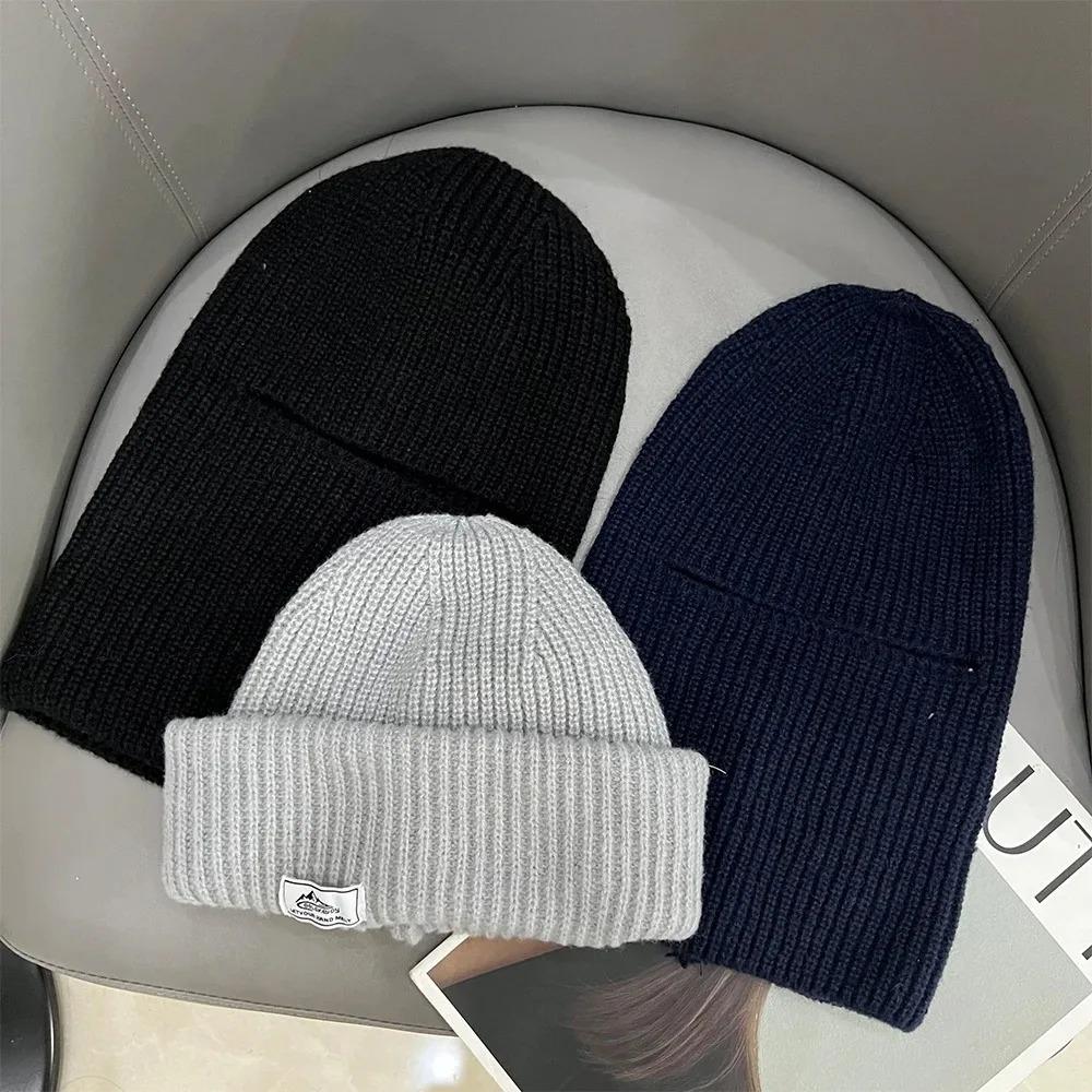 2In1 Mask Beanies Hat Men Winter Balaclava Hats Knitted Hats Fashion Full Face Ski Bonnet Tactical Cycling Earmuffs Cap Knitted