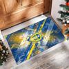 Tappeto in Velluto di Cristallo con Stampa del Leeds United Football, Comodo Assorbente d'Acqua Antiscivolo Tappeto per Pavimenti Interni