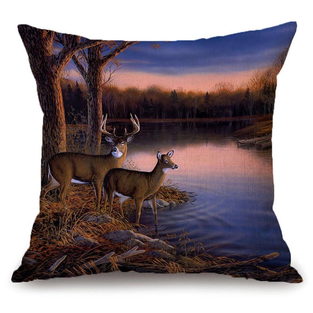 fawn throw pillow