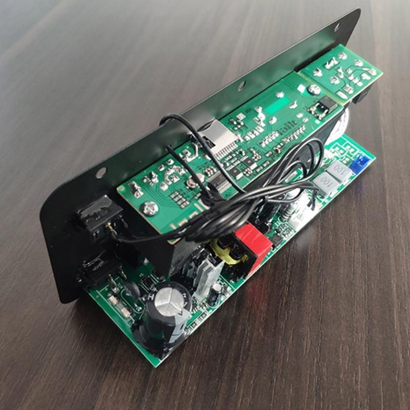 D20 Bluetooth-compatible5.0 Amplifier Board Remote Control Car Audio Power Amplifier Board USB FM-Radio TF Card Player