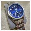 Casio OCEANUS series-disk three-pin dark blue inner surface Bluetooth mobile link function solar quartz movement stainless steel strap OCW-T200S-1AJF