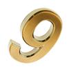 Golden Plastic House Number, Home Address Decor, Outdoor Door Number, Modern Address Number, Road Sign