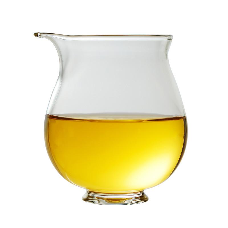 Japanese Style Kungfu Transparent Glass TeaCup Tea Dispenser Fair Cup Small Capacity Chahai Cup Teaware Decorative Accessories