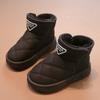 Classmate girls big cotton shoes new winter children's velvet Martin cotton boots fashion warm princess snow boots