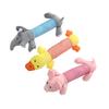 Molar Hundeleke Plysjrekvisita Passer for alle Valp Kjæledyr Squeak Chew Leke Morsom Slitesterk tygge Elefant And Gris Leketøy Kjæledyrsrekvisita Molar