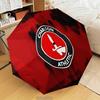 Charlton FC Crest Automatic Folding Umbrella - 8-Rib Travel Umbrella with Auto Open/Close & Portable Gifts for holidays or birthdays