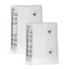 Clear Binder A6/A7 6-Ring Clear PVC Notebook Loose Leaf Binder Cover Loose Leaf Folder for Document Photo Ticket Expense Budget