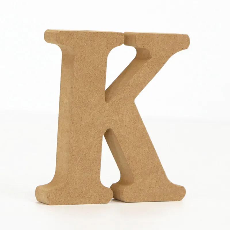 26-Letter Wooden Alphabet DIY 10cm Handicrafts Three-Dimensional Decorative Letters Sign Decorations Craft Supplies