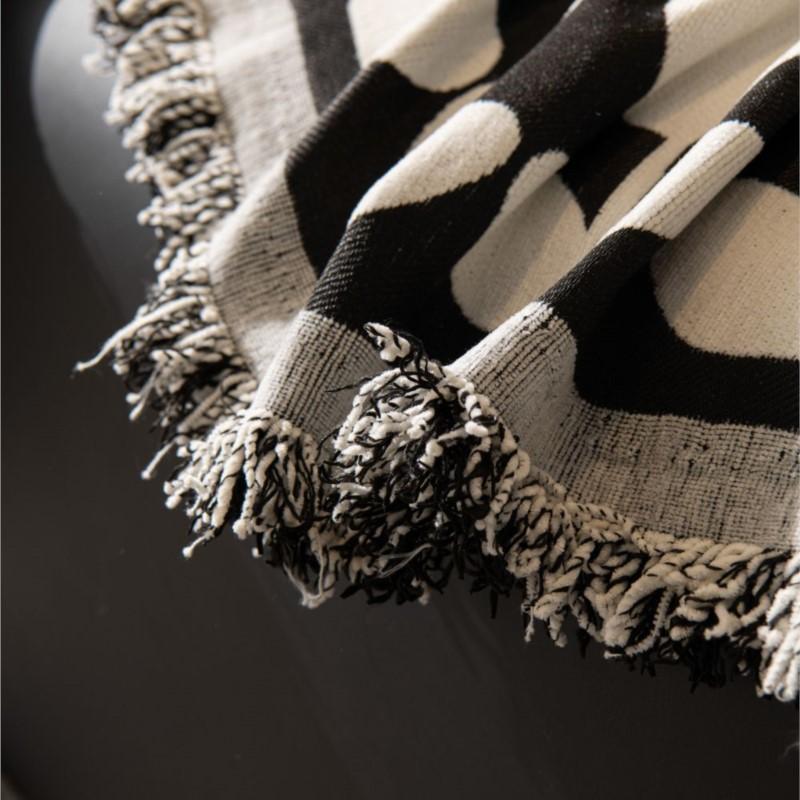 Nordic Tulip Mat Throw Blankets Living Room Sofa Couple Position Modern Throw Color Block Blanket Cover  Funda Sofa