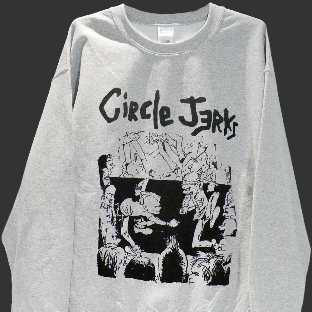 

Circle Jerks Hardcore Punk Rock Sweatshirt Jumper Unisex Grey S-3XL M