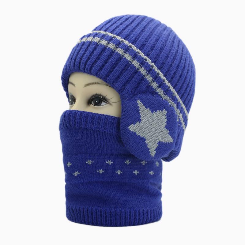 Children's Hat Winter Fleece Warm Ear Protector Outdoor - Year Old Knitted Wool Hat Boys and Girls Baby Pullover Hat
