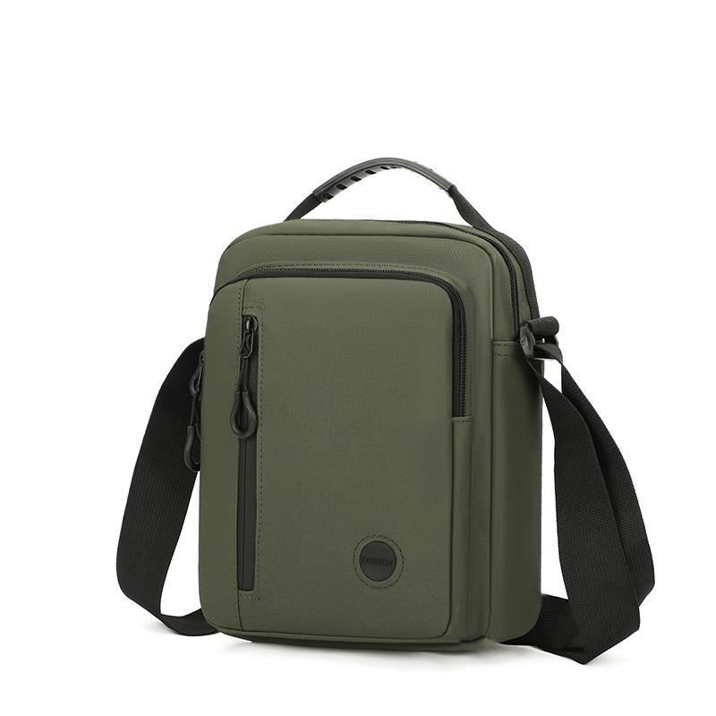 Men's Shoulder Bag Large Capacity Outdoor Commuter Mobile Phone Bag Water-Repellent Business Handbag