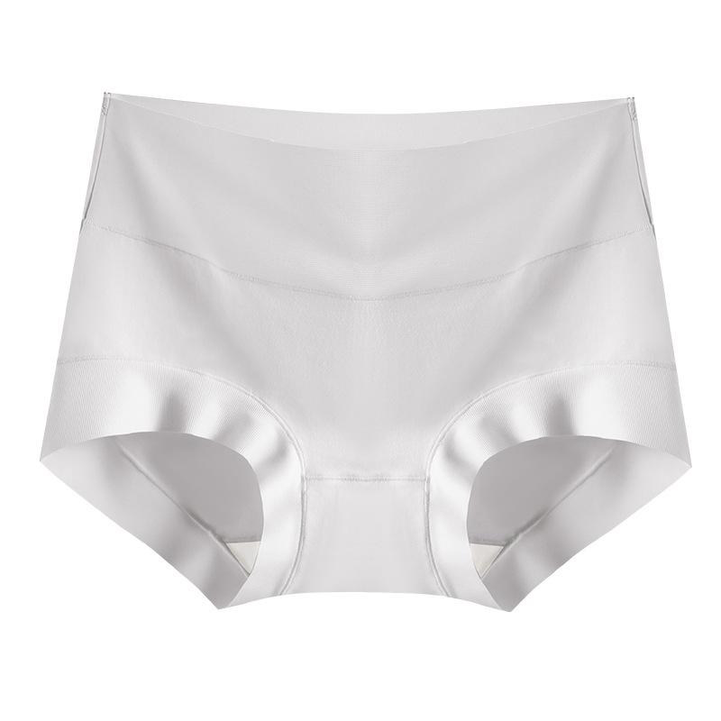 

Female Spring and Autumn Pure Cotton Without Trace To Lift Hips and Abdomen High Waist Triangle Briefs XL світло-сірий колір
