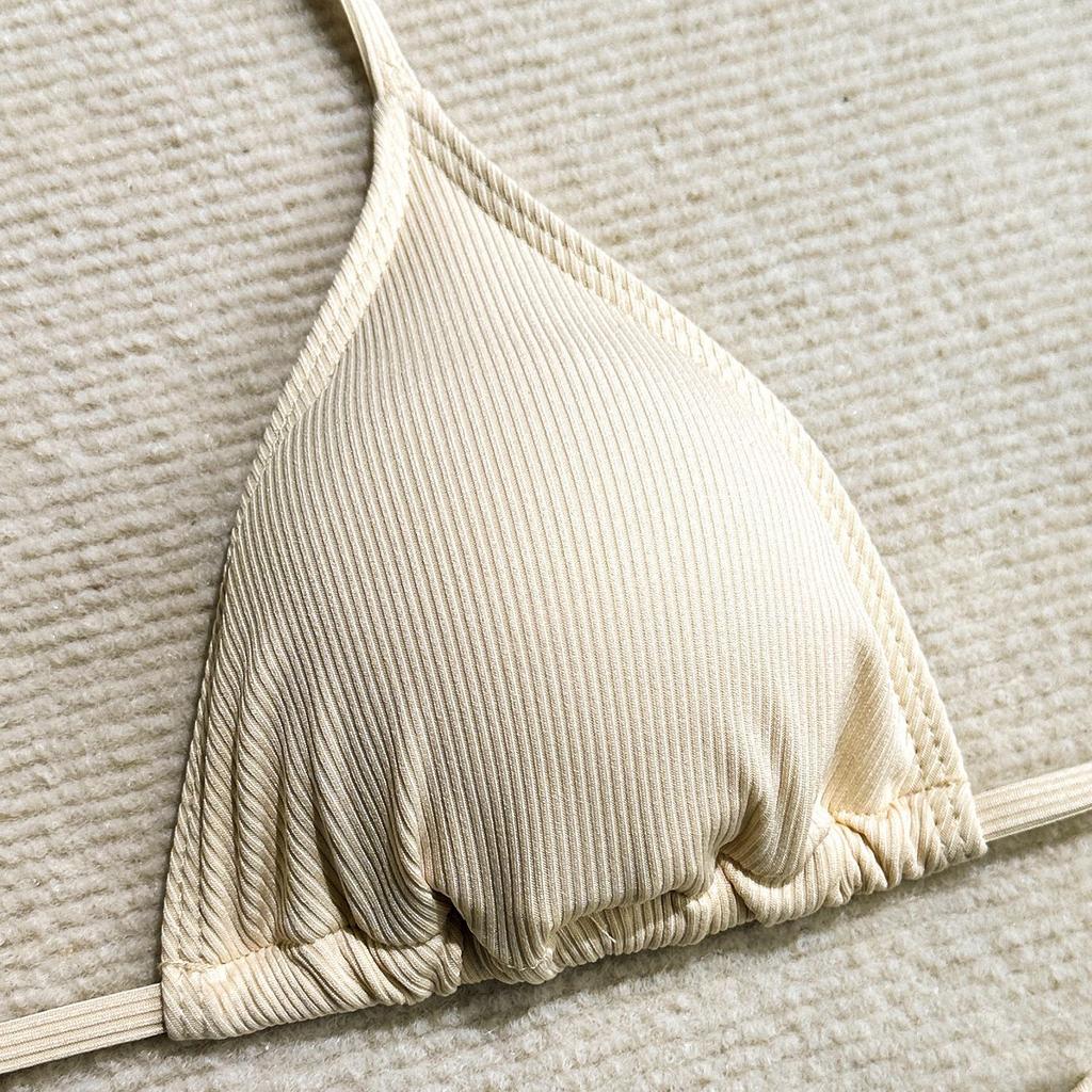 New Sexy Lace Puff Sleeves Four Pieces Bikini Sets Swimsuit For Women Long Sleeves Swimwear Female Bathing Suits Beachwear