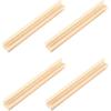 TOYANDONA Wooden Domino Trays, Set of 4 Mexican Train Domino Trays Racks Wooden Domino Tile Holders for Classic Board Games Dominoes Accessories
