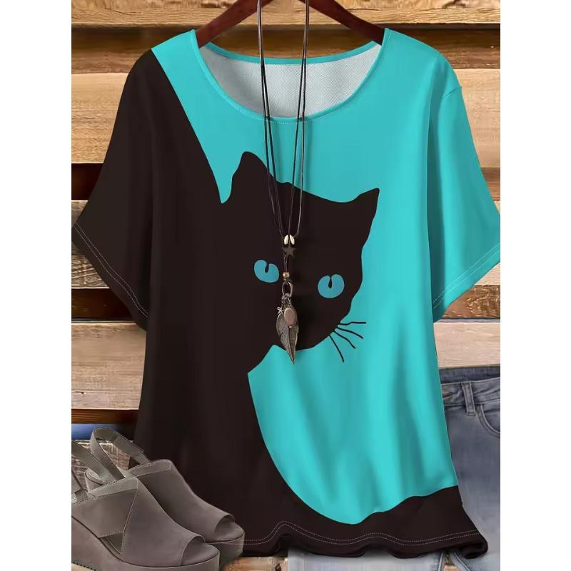 Women Short Sleeved Round Neck Plus Size Sports Leisure T-shirt Fashionable Breathable Comfortable Summer T-Shirts
