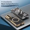 Transparent with Screen Film Protector Plating Phone Case for Samsung Galaxy Z Fold 8 7 6 5 4 Zfold8 Zfold7 For Magsafe Cover