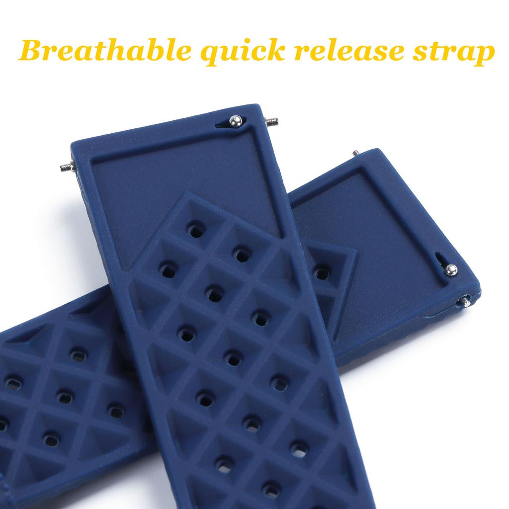 Tropical Silicone Strap Quick Release Watch Band 18mm 20mm 22mm TPU Tropic Strap Smart Watch Strap for Oris Seiko Citizen