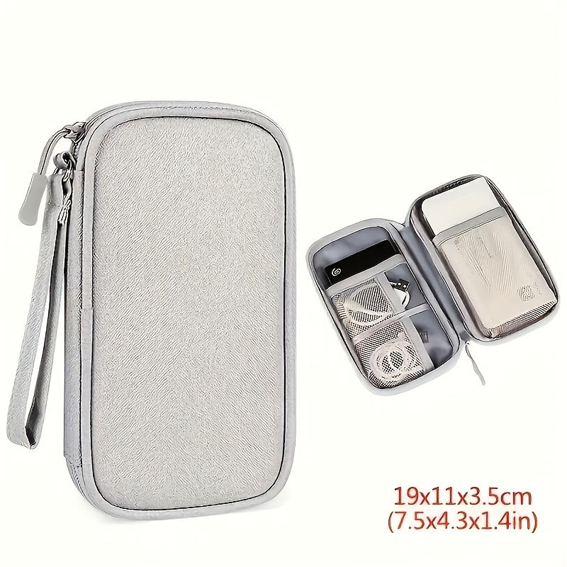 

A Portable Electronic Device Storage Bag - a Lightweight Travel Storage Pouch Suitable for Cables, Mice, And Power Banks, Digital Organizer сірий